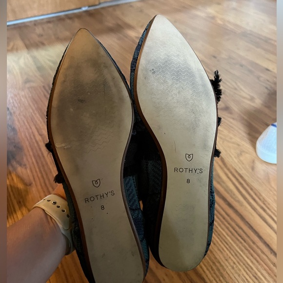 Rothy's Pine Plaid Mary Jane points, size 8 - Picture 3 of 11